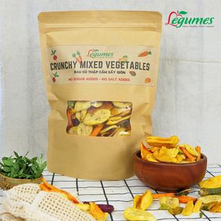 Thập Cẩm Rau Củ Sấy Giòn Nguyên Miếng Không Đường - Snack Lành Mạnh Cho Sức Khỏe, Ăn Vặt Không Lo Tăng Cân