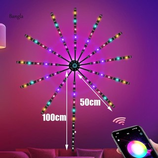 Bộ Đèn Led Pháo Hoa Tết Nháy Theo Nhạc Kết Nối Bluetooth, Đèn Led Hiệu Đầy Màu Sắc 5V Trang Trí Tết