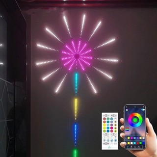 Bộ Đèn Led Pháo Hoa Tết Nháy Theo Nhạc Kết Nối Bluetooth, Đèn Led Hiệu Đầy Màu Sắc 5V Trang Trí Tết