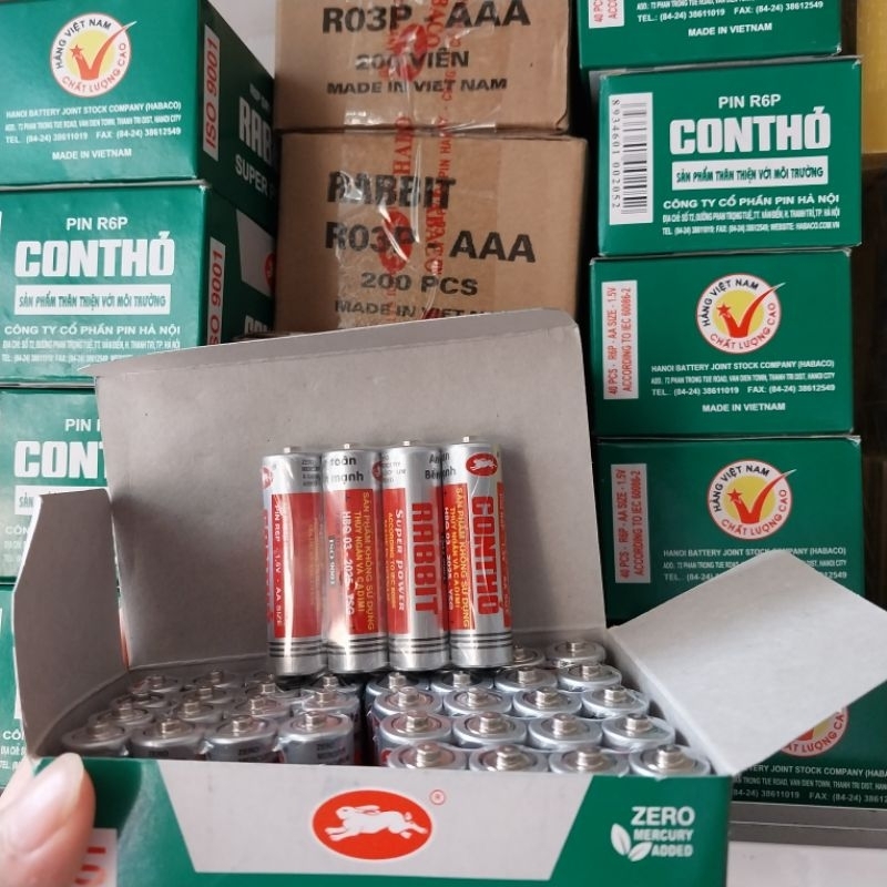 Pin Con Thỏ AA 1.5V Hàng Chính Hãng, vỉ 4 viên | Shopee Việt Nam