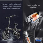 Xe đạp điện trợ lực G-Force C14 gấp gọn bỏ cốp tiện lợi. Xe đạp trợ lực  động cơ 400w. BH 12 Tháng — ảnh 6