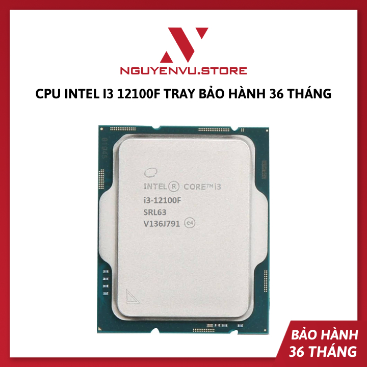 CPU Intel Core i3 12100F (Tray - Không Box) - Bảo hành 3 năm | Shopee ...