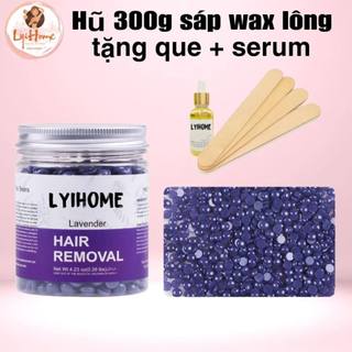 [ Che Tên] Hũ 300gr tặng que+ serum sáp wax lông cao cấp SIÊU BÁM LÔNG LYIHOME Chuyên Wax Bikini, Nách, Body Toàn Thân