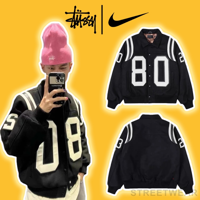 Stussy 80 discount varsity jacket