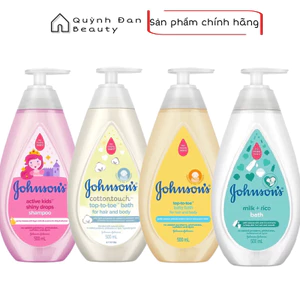 Sữa tắm gội toàn thân mềm mịn Johnson' baby bath Cotton touch 500ml