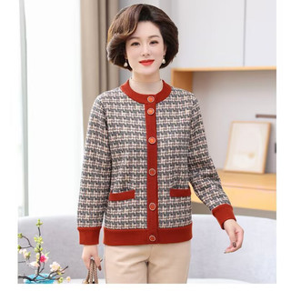 áo khoác nữ trung niên sang trọng，đồ trung niên cho mẹ sang trọng，quần áo nữ trung niên 40 50 tuổi