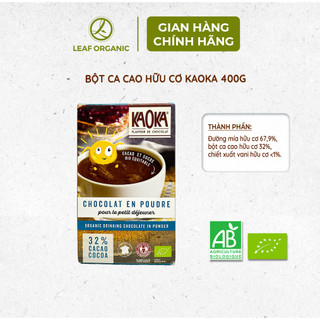 Bột ca cao hữu cơ Kaoka và cacao nguyên chất hữu cơ tách béo 250g/400g