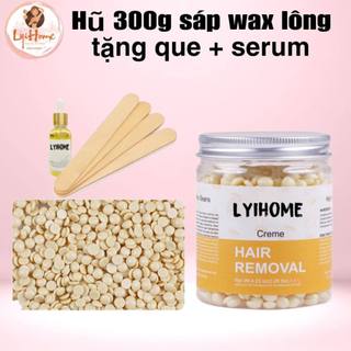 [ Che Tên] Hũ 300gr tặng que+ serum sáp wax lông cao cấp SIÊU BÁM LÔNG LYIHOME