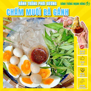 Bánh tráng phơi sương CHẤM MUỐI BÀ GÁNH - Bánh tráng Mạnh Hùng