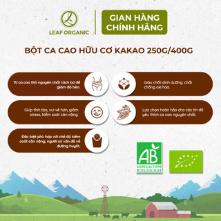 Bột ca cao hữu cơ Kaoka và cacao nguyên chất hữu cơ tách béo 250g/400g