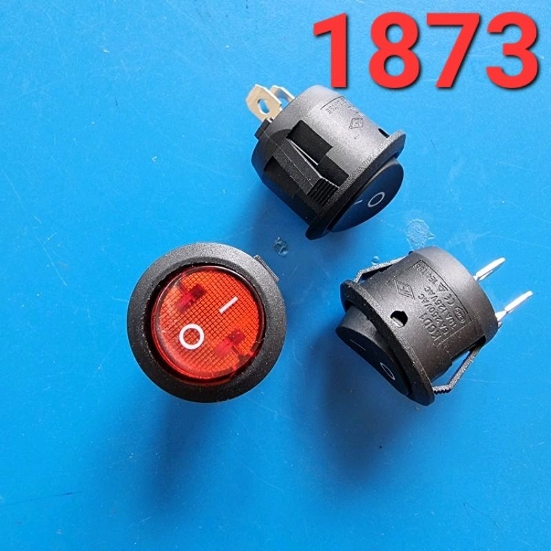 Công tắc 220v KCD1-204N Công tắc điều khiển đèn vòng tròn 20MM 6A 250v ...