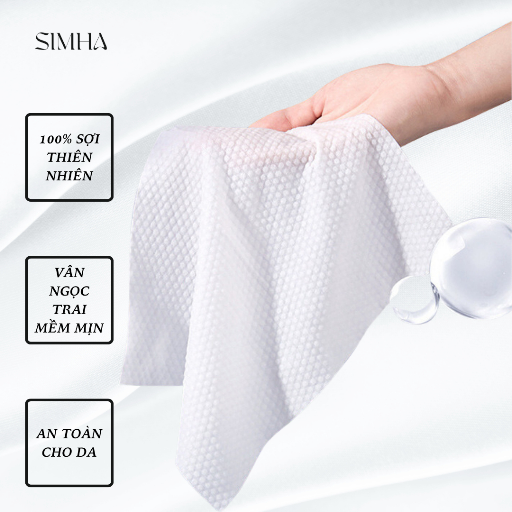 Hộp khăn mặt khô sử dụng 1 lần SIMHA dùng hằng ngày đa năng