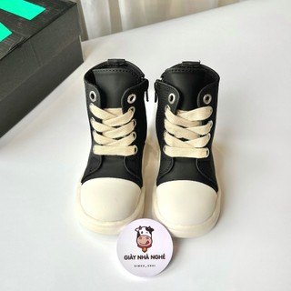 Giày Thể Thao Cao Cổ Chất Liệu Da Mềm Đế Chống Trơn Trượt Phong Cách Hàn Quốc Cho Bé Trai Bé Gái G27