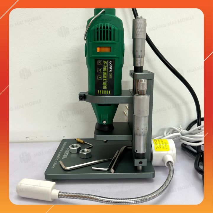 Bộ máy mài kèm đế cố định LW-T1 dùng mài, khoan, cắt, đánh bóng chi tiết nhỏ