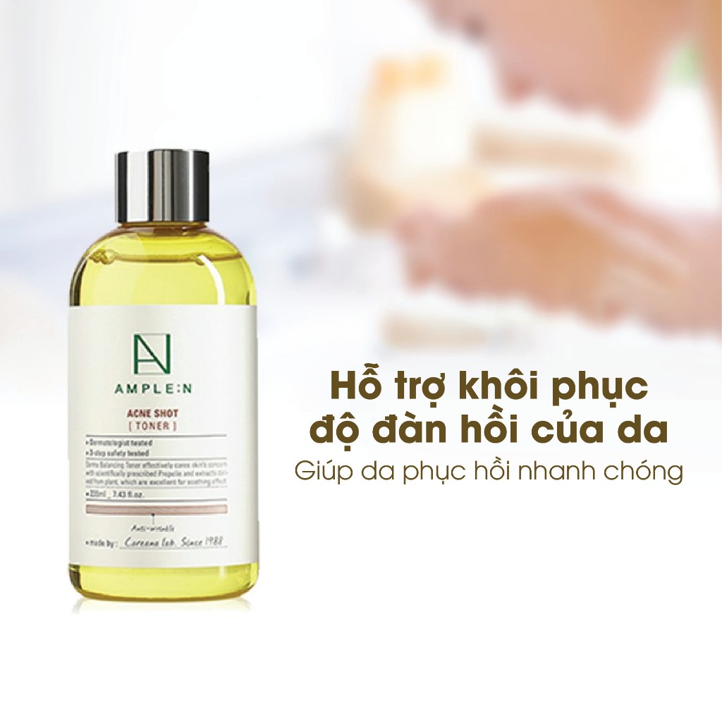 Ảnh Toner Cho Da Mụn Và Nhạy Cảm AMPLE:N Acne Shot Toner 220ml 3