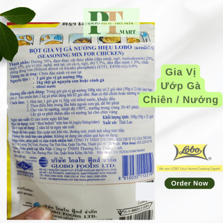 Gia vị Gà Nướng/ Gà chiên gói 100g (50g x 2) hiệu Lobo Thái. Seasoning Mix For Chicken
