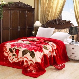 Chăn mền nhung 3KG lông tuyết 2 lớp nhung siêu ấm cotton mền mịn 1m6x2m nhập tại xưởng bao đẹp cao cấp