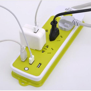 Ổ Cắm Điện Đa Năng Thông Minh Chống Giật 6 cổng cắm 3 Cổng USB dây dài 1m3 Tiện Dụng An Toàn khi sử dụng