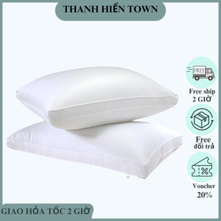 [BH 1 NĂMI] Gối nằm ngủ bằng bông gòn cực êm 40x60, gối nằm gòn tạo cảm giác ngủ êm ái thoải mái cao cấp