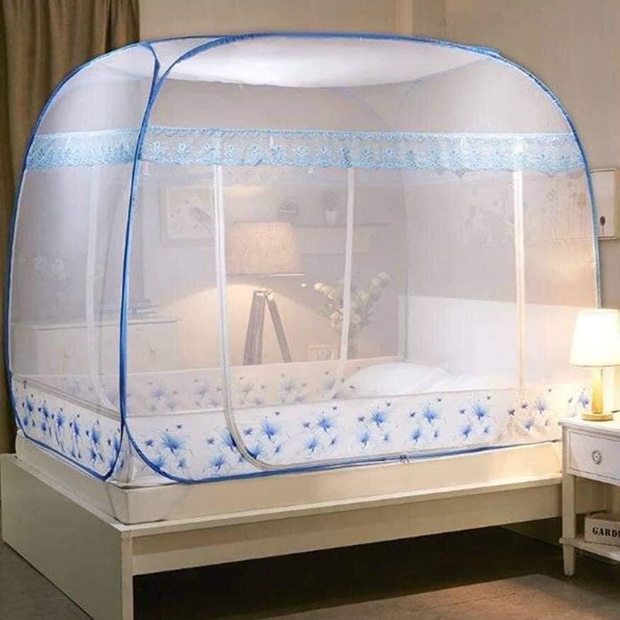 Màn chụp tự bung đỉnh vuông đáy kín cao cấp chính hãng TOPAZ phân phối chống mọi loại muỗi giao màu ngẫu nhiên