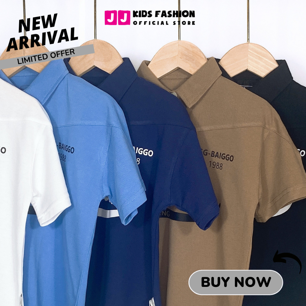 Áo Thun Polo Bé Trai Vải Cotton Cá Sấu - Quần Áo Trẻ Em Cao Cấp | JJ Kids Fashion