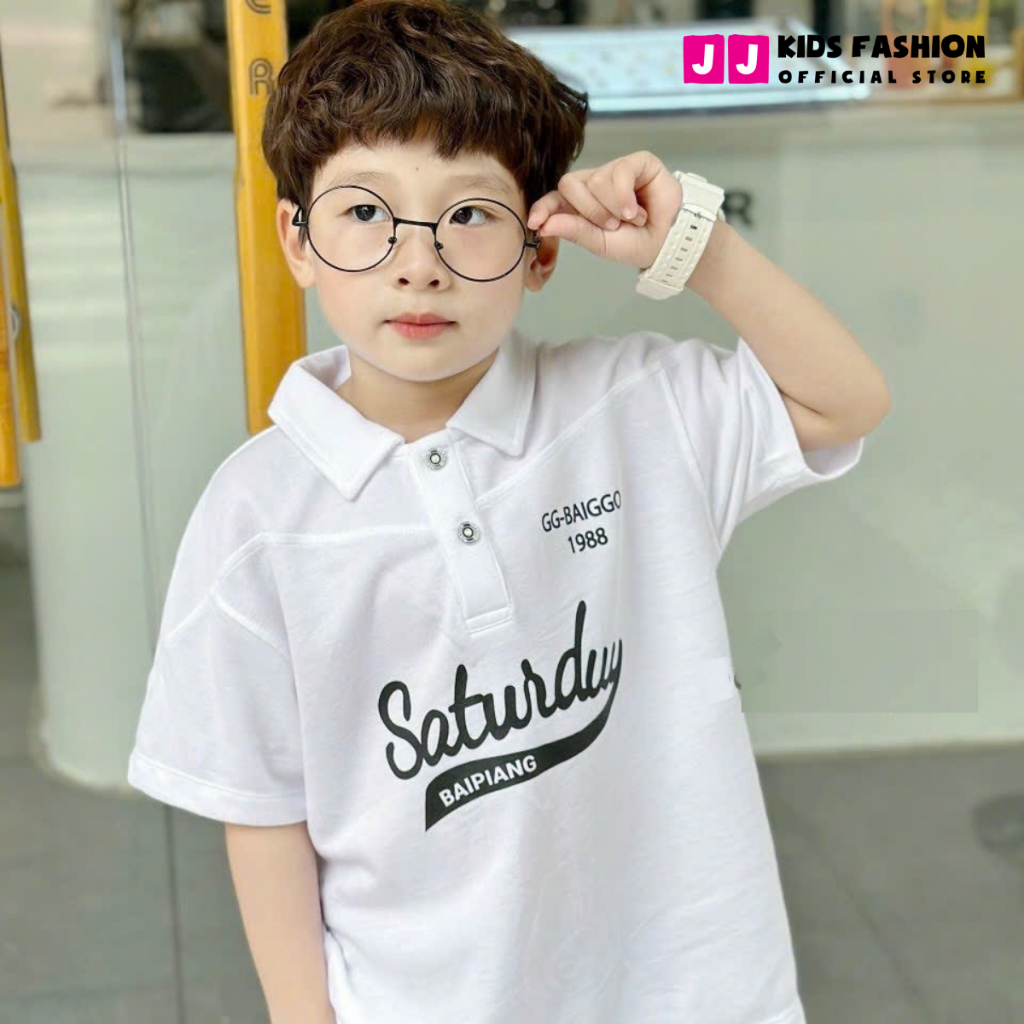 Áo Thun Polo Bé Trai Vải Cotton Cá Sấu - Quần Áo Trẻ Em Cao Cấp | JJ Kids Fashion