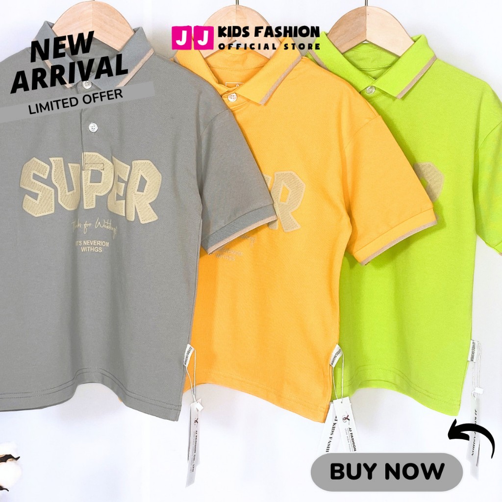 Áo Thun Polo Bé Trai Vải Cotton Cá Sấu - Quần Áo Trẻ Em Cao Cấp | JJ Kids Fashion