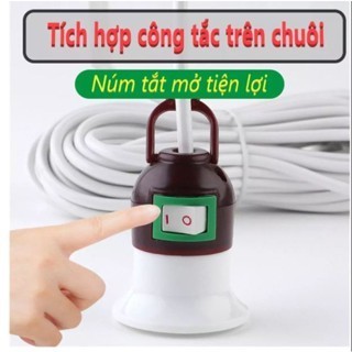 Bóng đèn led 30W kèm đuôi đèn có công tắc và dây dài 2m siêu tiết kiệm điện an toàn cao cấp