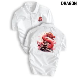 Áo thun POLO TẾT 2024 nam nữ DRAGON thiết kế cực chất, cá tính, hình in sắc  nét nổi bật