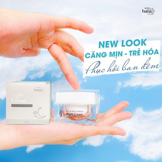 Kem dưỡng trắng sáng da ban đêm, Dành cho mọi loại da - RIORI HANA NIGHT - CREAM 30g