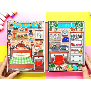 Ngôi nhà Chocolate của Toca - mẫu mới nhiều phụ kiện - búp bê giấy