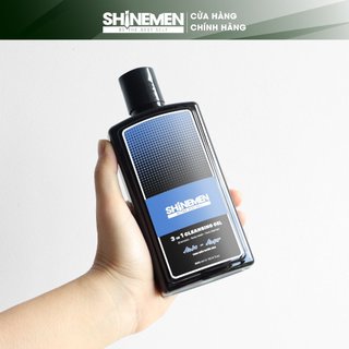 Combo Sữa tắm gội và Rửa mặt 3 in 1 SHINEMEN cho nam, hương  AWA-AMOR 300ml & Travel size 50ml