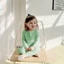 Đồ bộ cho bé dài tay QATE833 - đồ bộ bé trai và đồ bộ bé gái vải thun tăm TB68