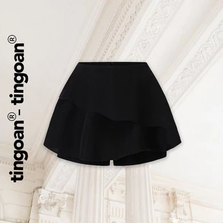 TINGOAN® - Quần váy cạp cao bèo 2 tầng chống nhăn đen HAZE SKORTS VER2/BL PHIÊN BẢN MỚI NHẤT T2.2025