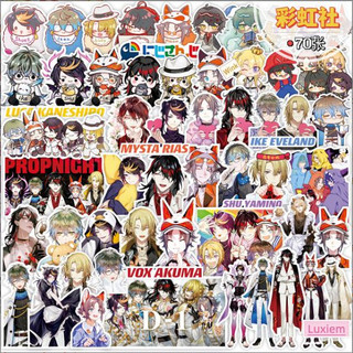 (sẵn) Set 70 stickers Luxiem | Miếng hình dán vox Rainbow Society Luxiem / không trùng, chống thấm nước HD1