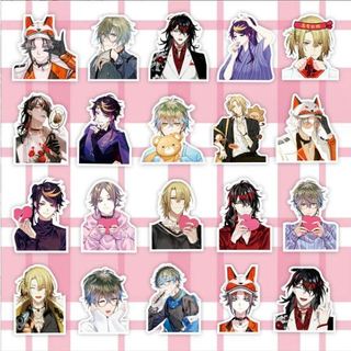 (sẵn) Set 70 stickers Luxiem | Miếng hình dán vox Rainbow Society Luxiem / không trùng, chống thấm nước HD1