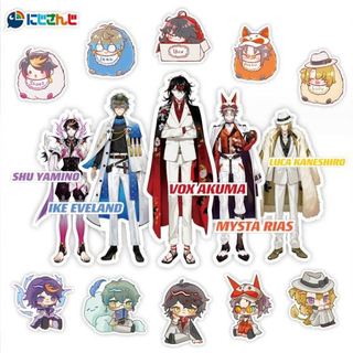 (sẵn) Set 70 stickers Luxiem | Miếng hình dán vox Rainbow Society Luxiem / không trùng, chống thấm nước HD1