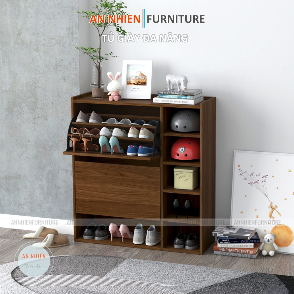 Tủ Giày Thông Minh Đa Năng Nội Thất An Nhiên - D90xR30xC95cm