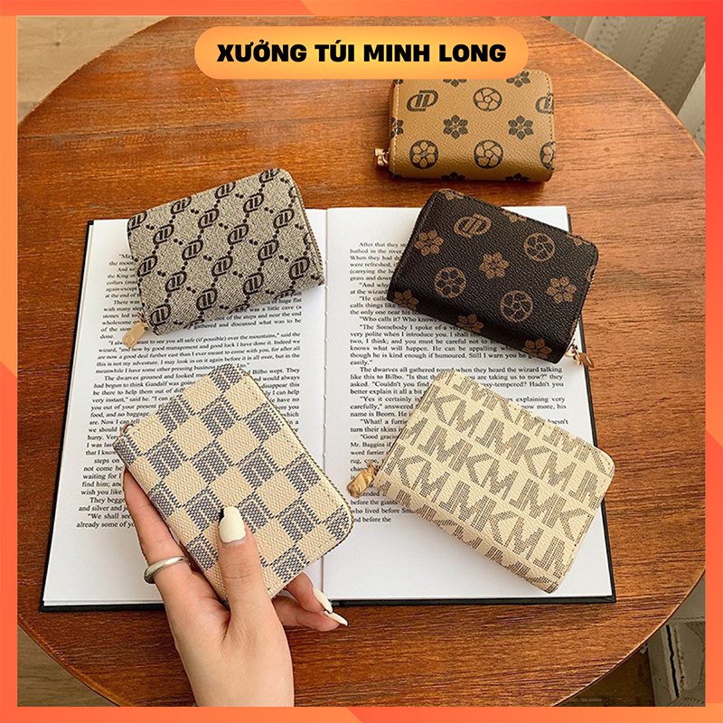 Ví mini nữ ngắn giá rẻ nhiều ngăn đựng tiền đựng thẻ thời trang hàn ...