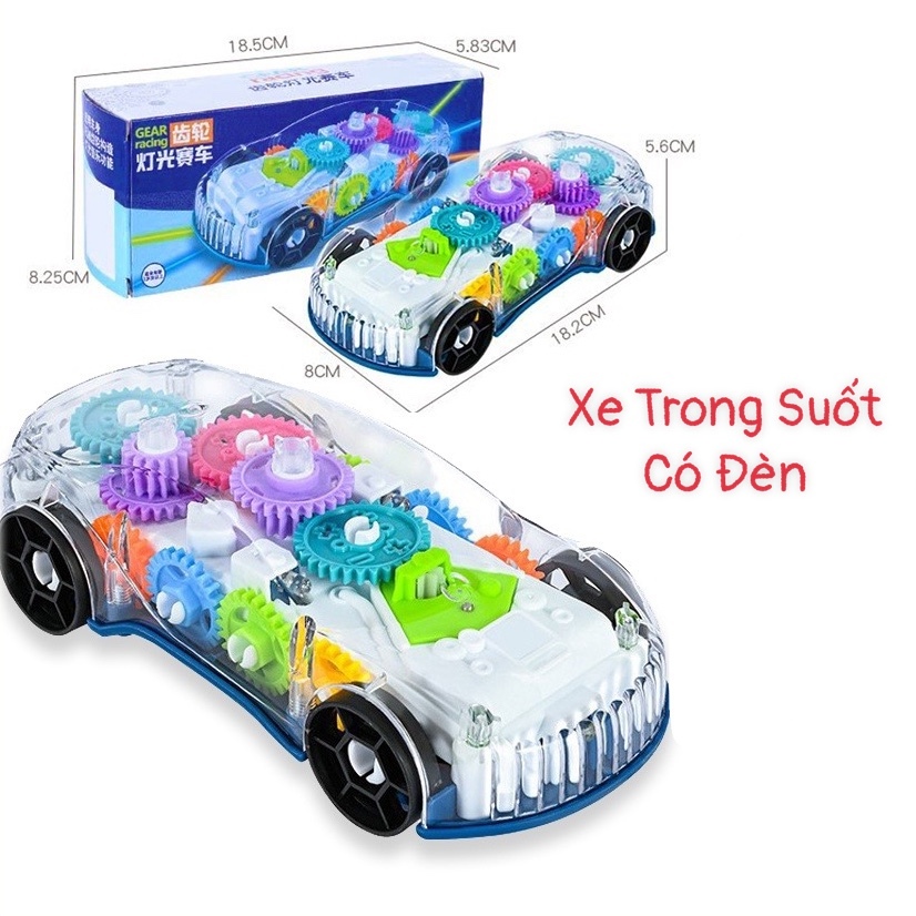 Đồ Chơi Xe Oto Trong Suốt Có Đèn Nhạc - Chạy Bằng Pin - Tự Quay Đầu Xe ...