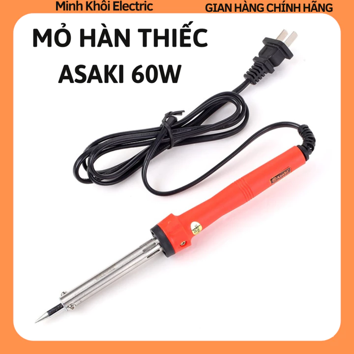 Mỏ Hàn Nhiệt Asaki 60W,mỏ hàn thiếc,tay hàn nhiệt 60W/100W,mỏ hàn chì,máy hàn,bút hàn thiếc,bút hàn điện,mỏ hàn xung,sún