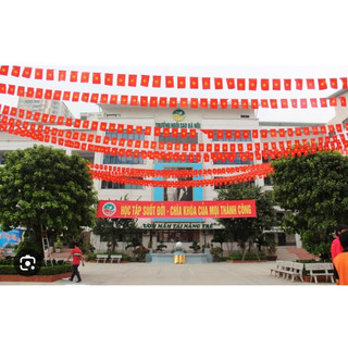 * Combo 5 Dây Cờ Đảng + Cờ Việt Nam Treo Ngoài Trời Trang Trí Đại Lễ