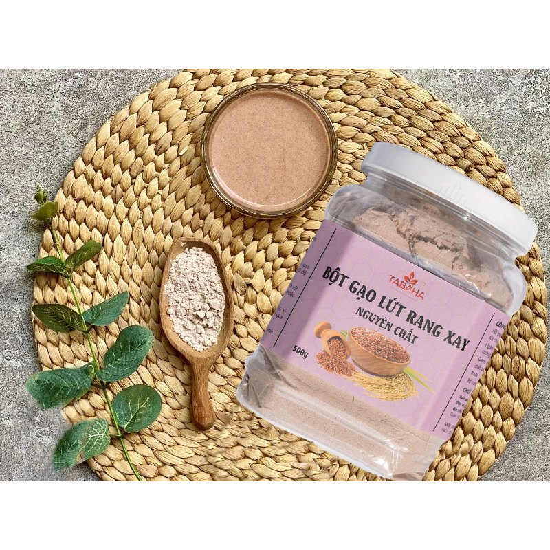 Ảnh Bột Gạo Lứt Nguyên Chất Tabaha 500g giảm cân, đẹp da 1
