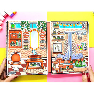 Ngôi nhà Chocolate của Toca - mẫu mới nhiều phụ kiện - búp bê giấy