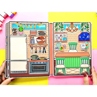 Ngôi nhà Chocolate của Toca - mẫu mới nhiều phụ kiện - búp bê giấy