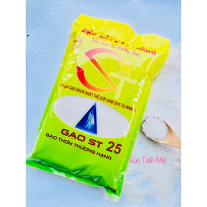 Gạo ST25 (Gạo Thơm Thựơng Hạng L1, Túi 5ky)