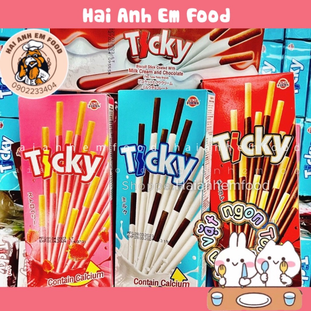 Bánh que Ticky Socola Sữa Thái Lan |hộp 20g/ 6que| | Shopee Việt Nam