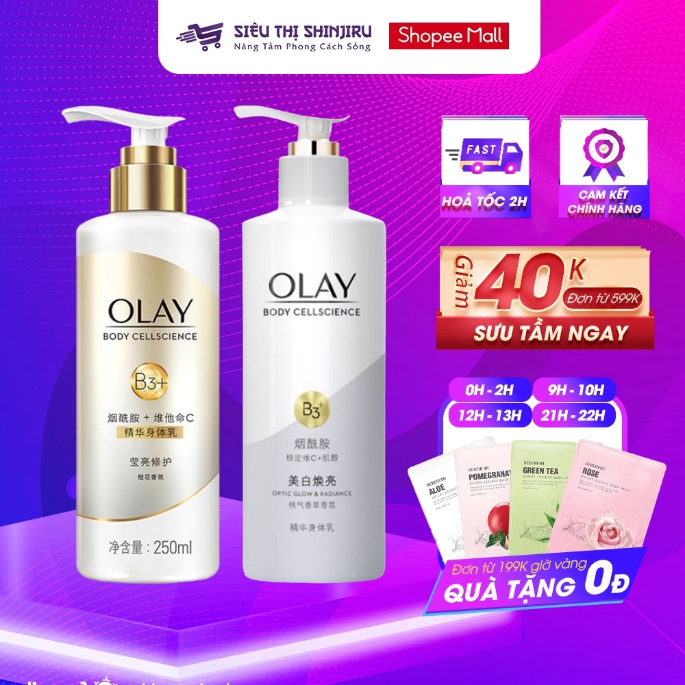 Sữa Dưỡng Thể OLAY Vitamin B3+Optics/Vitamin C Olay Bright Ultra ...