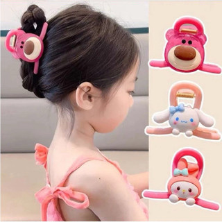 Set 4 kẹp càng cua Gấu Dâu dễ thương cho bé Gái