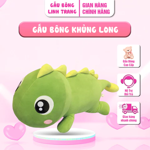 Gấu Bông Khủng Long Gấu Bông Linh Trang Shop - Gấu Bông Siêu Cute, Siêu Mềm, Êm Ái Gấu Bông Cao Cấp